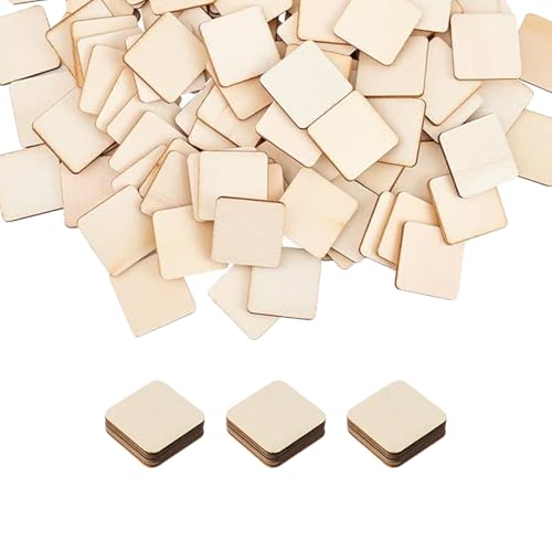 FDHBDF Holz Quadratische Scheiben, 2x2cm, 300 Stück, Bastelzubehör für DIY, Holzplättchen zum Basteln FDHBDF Holz Quadratische Scheiben, 2x2cm, 300 Stück, Bastelzubehör für DIY, Holzplättchen zum Basteln von FDHBDF