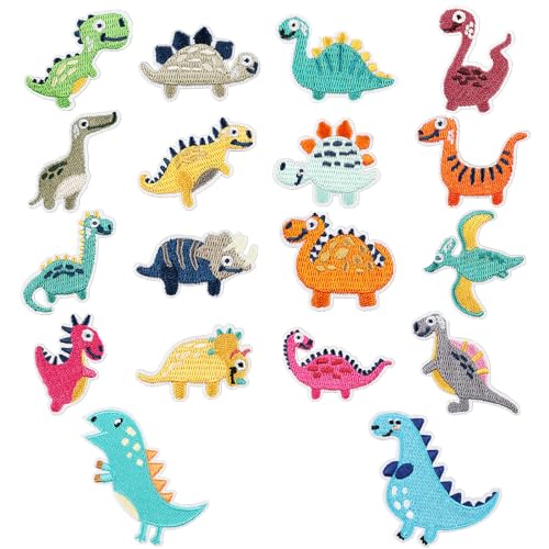 18 Stück Patches Zum Aufbügeln Kinder, Bügelflicken Dinosaurier, Flicken Zum Aufbügeln Kinder Dino, Flicken zum Aufbügeln Dinosaurier Aufnäher zum Bügeln Reparieren von Hosen, Rucksack, DIY Jeans 18 Stück Patches Zum Aufbügeln Kinder, Bügelflicken Dinosaurier, Flicken Zum Aufbügeln Kinder Dino, Flicken zum Aufbügeln Dinosaurier Aufnäher zum Bügeln Reparieren von Hosen, Rucksack, DIY Jeans von FDJZXW