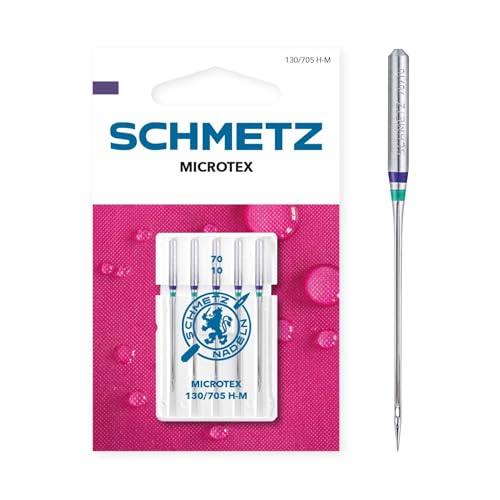 Kompatibel mit Schmetz Microtex Sharp Nähmaschinennadeln, Quilt- und Steppnähzubehör, Größe 80/12, 5-Nadel-Karte, 10 Stück Kompatibel mit Schmetz Microtex Sharp Nähmaschinennadeln, Quilt- und Steppnähzubehör, Größe 80/12, 5-Nadel-Karte, 10 Stück von FDMSTAR