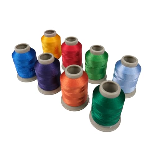 Stickgarn, gemischte Farben, 8 Stück, 3001, 9831, 9449, 9473, 93015, 9763, 86035, 9768, 15 g, Polyester-Stickmaschinengarn Stickgarn, gemischte Farben, 8 Stück, 3001, 9831, 9449, 9473, 93015, 9763, 86035, 9768, 15 g, Polyester-Stickmaschinengarn von FDMSTAR
