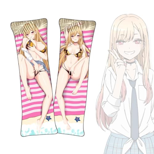 Anime Kissenbezüge My Dress-Up Darling Kitagawa Marin Dakimakura kurzer Plüschstoff doppelseitiger Anime Körper Kissenbezug Anime Kissenbezüge My Dress-Up Darling Kitagawa Marin Dakimakura kurzer Plüschstoff doppelseitiger Anime Körper Kissenbezug von FDSAD
