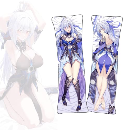 FDSAD Anime Kissenbezüge Honkai: Star Rail Jingliu Anime Körper Kissen Dakimakura kurzer Plüschstoff doppelseitiger Körperkissenbezug von FDSAD