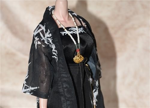 1/6 Maßstab Figur Puppe Antiker chinesischer Hanfu Kleidung Anhänger Halskette Zubehör für 30,5 cm weibliche Actionfigur Puppe (Gold) von FDSLKZOPZ