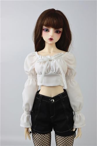FDSLKZOPZ 1/3 Puppenkleidung Vintage Spitze T-Shirt, Gelenke Puppen Miniaturen Zubehör (nur Kleidung, Puppe nicht im Lieferumfang enthalten) (Rosa) von FDSLKZOPZ