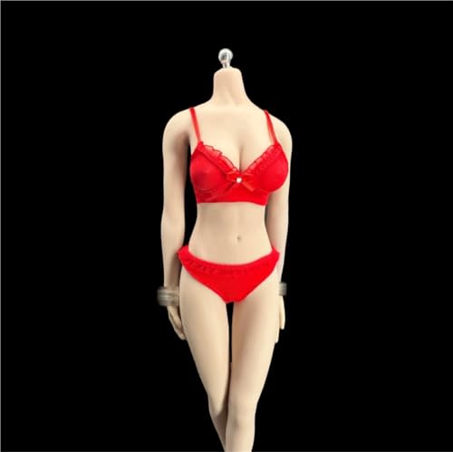 FDSLKZOPZ 1/6 Maßstab weibliche Kleidung Spitze Unterwäsche Unterhose für 30,5 cm weibliche Soldaten Actionfigur Miniaturen Zubehör Puppe (rot) von FDSLKZOPZ
