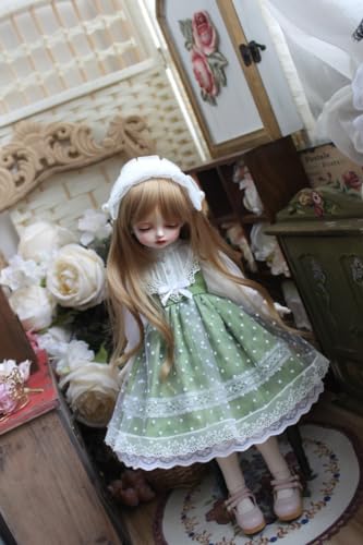 FDSLKZOPZ 30cm/45cm/60cm Puppenkleidung Spitze Grün Kleid 1/3 1/4 1/6 Puppenzubehör (nur Kleidung, Puppe nicht enthalten)(1/6) von FDSLKZOPZ