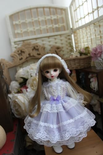 FDSLKZOPZ 30cm/45cm/60cm Puppenkleidung Spitzenkleid 1/3 1/4 1/6 Puppenzubehör (nur Kleidung, Puppe nicht enthalten)(1/4) von FDSLKZOPZ