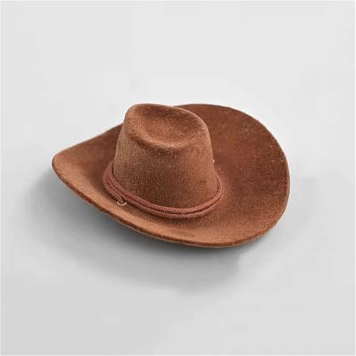 FDSLKZOPZ Puppenhüte im Maßstab 1/6, Fedora-Hut für 30,5 cm weibliche Actionfiguren, Zubehör, Puppe (braun) von FDSLKZOPZ