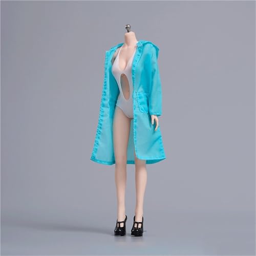 FDSLKZOPZ Puppenkleidung im Maßstab 1/6, lange Jacke, Badeanzug, Sandalen, Kleidung, Kostüm für 30,5 cm weibliche Actionfiguren, Zubehör, Puppe (mehrfarbig) von FDSLKZOPZ