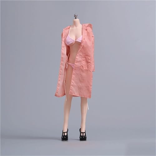 FDSLKZOPZ Puppenkleidung im Maßstab 1/6, lange Jacke, Unterwäsche, Sandalen, Kleidung, Kostüm für 30,5 cm weibliche Actionfiguren, Zubehör, Puppe (blau) von FDSLKZOPZ