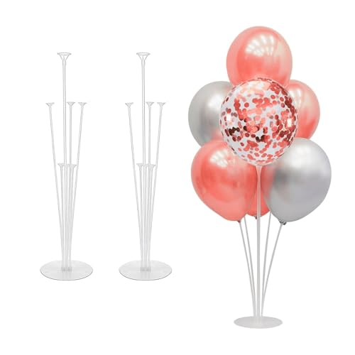 Ballonständer, 3 Stück Ballonhalter, Tisch Ballon Stand Kit, Ballonstabhalter, Ballon Zubehör, für Partydekoration, Hochzeitsdekoration, Festivaldekoration, Wiederverwendbar Ballonständer, 3 Stück Ballonhalter, Tisch Ballon Stand Kit, Ballonstabhalter, Ballon Zubehör, für Partydekoration, Hochzeitsdekoration, Festivaldekoration, Wiederverwendbar von FEADBYT