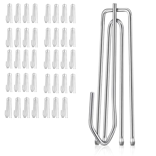 Edelstahl Gardinenhaken, 40 Stück Vorhänge Haken Klammer, Klemmhaken Gardinenhaken, Metall Duschvorhanghaken, Vorhang Clips Haken, für Vorhangringe Edelstahl Gardinenhaken, 40 Stück Vorhänge Haken Klammer, Klemmhaken Gardinenhaken, Metall Duschvorhanghaken, Vorhang Clips Haken, für Vorhangringe von FEADBYT