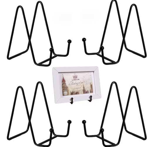 FEADBYT Staffelei Tellerständer,4 Stück Staffelei Aufsteller Teller Ständer Metall,11cm Schwarz Halterung Bildaufsteller,Display Ständer,Staffelei Aufsteller Teller,fuer Bilderrahmen,Foto FEADBYT Staffelei Tellerständer,4 Stück Staffelei Aufsteller Teller Ständer Metall,11cm Schwarz Halterung Bildaufsteller,Display Ständer,Staffelei Aufsteller Teller,fuer Bilderrahmen,Foto von FEADBYT