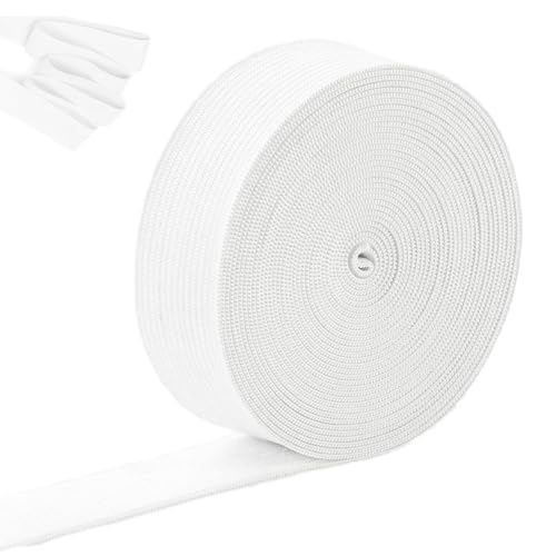 Gummiband, 10 Meter Elastisch Band, Gummiband Breit 20 mm/0,8 in, Gummibänder für Hosen, Breite Gummibänder, für Hosengummi, Haushalt DIY Handwerk, Autositzbezüge, Weiß Gummiband, 10 Meter Elastisch Band, Gummiband Breit 20 mm/0,8 in, Gummibänder für Hosen, Breite Gummibänder, für Hosengummi, Haushalt DIY Handwerk, Autositzbezüge, Weiß von FEADBYT