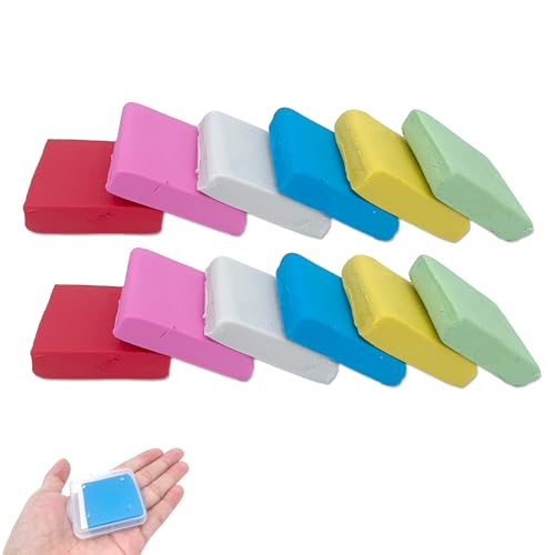 Knetgummi Radierer, 6 Farben Klassischer Radiergummi, 12 Stück Knetradiergummis, Weich Knetbar Radiergummis, Knetradiergummi Art Eraser in Kunststoffbox, Kunststoff Knetgummi Radierer, 6 Farben Klassischer Radiergummi, 12 Stück Knetradiergummis, Weich Knetbar Radiergummis, Knetradiergummi Art Eraser in Kunststoffbox, Kunststoff von FEADBYT