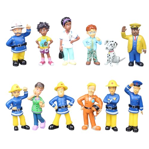 FEIEQILAI 12PCS Fireman Figures Set Fireman Children Cake Decoration Fireman Cake Decoration Figures Set Fireman Action Figure Mini Figures Set Birthday Party Supplies for Children FEIEQILAI 12PCS Fireman Figures Set Fireman Children Cake Decoration Fireman Cake Decoration Figures Set Fireman Action Figure Mini Figures Set Birthday Party Supplies for Children von FEIEQILAI