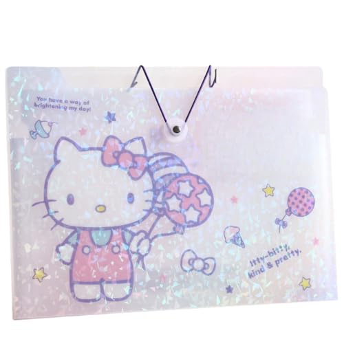 Feifeis Bow Princess A4 Fächermappe Organizer, 13 Fächer, große Kapazität, Dokumentenmappe, Akkordeon-Dokumenten-Organizer mit bunten Etiketten-Tabs, Griff, Büro Schule (CAT2, A4) von FEIFEI'S BOW