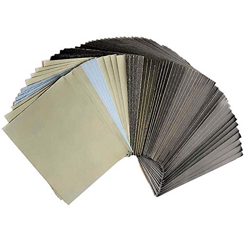 42 Stück nassschleifpapier Schleifpapier Set. Körnung von 240 bis 3000/5000/8000/10000,Nass und Trocken Schleifpapier für Auto/Harz/Holzmöbel/Metall/11.5 x 14 cm-FEIHU 42 Stück nassschleifpapier Schleifpapier Set. Körnung von 240 bis 3000/5000/8000/10000,Nass und Trocken Schleifpapier für Auto/Harz/Holzmöbel/Metall/11.5 x 14 cm-FEIHU von FEIHU