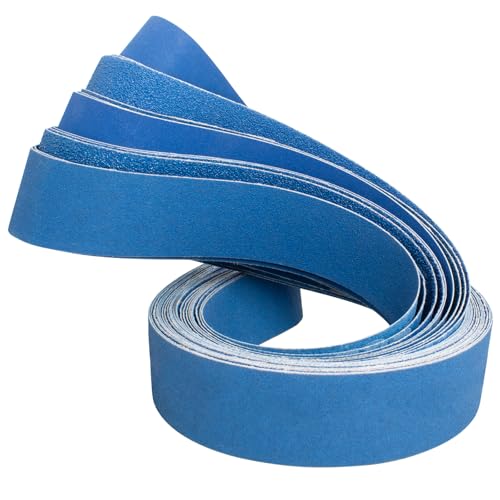 FEIHU 12 Stück Beruf Schleifband Set,Zirkoniumkorund Schleifbänder 50 x 1500 mm Körnung 2X 60,80,100,120,240, 320 für bandschleifer schleifbänder,Schärfen, Entrosten von FEIHU
