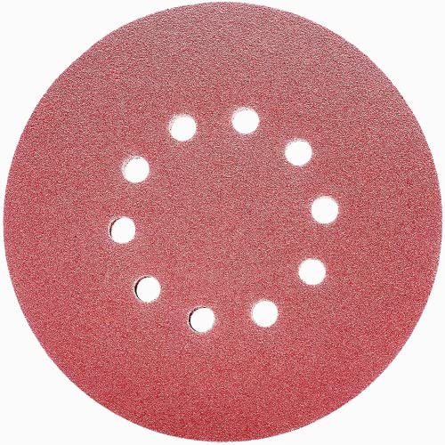 FEIHU 15 Stück Schleifscheibe 225mm Körnung 100, 10 Löcher, Schleifpapier 225mm Klett. Schleifpapier für Trockenbau und Deckenschleifer von FEIHU
