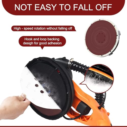 FEIHU 30 Stück Schleifscheiben 150mm klett 600 körnung Schleifpapier Set für Rund Exzenterschleifer für Holz Metall und Farbe von FEIHU