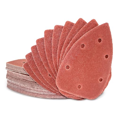 FEIHU 60 Stück Klett-Schleifdreiecke Maus Detail Schleifpapier, 6 Loch 95x140 mm Maus Schleifblätter 60 80 100 120 180 240 Körnung für Black und Decker Palmschleifer FEIHU 60 Stück Klett-Schleifdreiecke Maus Detail Schleifpapier, 6 Loch 95x140 mm Maus Schleifblätter 60 80 100 120 180 240 Körnung für Black und Decker Palmschleifer von FEIHU