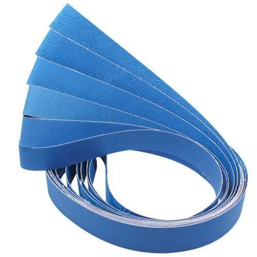 FEIHU Beruf Schleifband Set,Zirkoniumkorund Schleifbänder 50 x 2000 mm Körnung 60,80,100,120,240, 320 für bandschleifer schleifbänder,Schärfen, Entrosten von FEIHU
