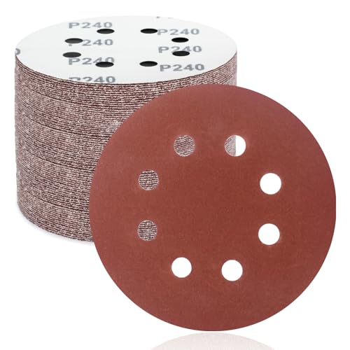 FEIHU Exzenterschleifer schleifpapier 125mm klett 50 Stück, 8 Loch schleifscheiben 125mm Rund klett für Holz Metall und Farbe 240 Körnung FEIHU Exzenterschleifer schleifpapier 125mm klett 50 Stück, 8 Loch schleifscheiben 125mm Rund klett für Holz Metall und Farbe 240 Körnung von FEIHU