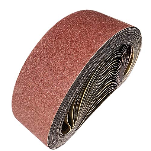 FEIHU GXK51-P Schleifbänder100 x 915 mm, Schleifband 40/60/80/120/150/240/400 für Schleifbandschleifer, zum Schleifen, Feilen, Schärfen und Entfernen von Rost (12 Stück) von FEIHU