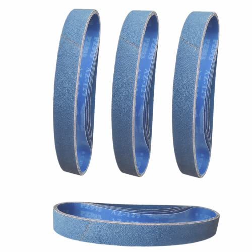 FEIHU Schleifband 40 x 760 mm.je 2 Stück Körnung（60,80,100,120,240, 320). Beruf Metall Schleifband Set für bandschleifer schleifbänder,Rohrbandschleifer,Schärfen, Entrosten -12 Stück von FEIHU