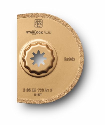 Fein Hartmetall Sägeblatt (ø 90 mm, Aufnahme Starlock Plus, zum Austrennen schadhafter Fliesenfugen, Fräsen von Schlitzen, extra dünne Ausführung) 63502170210 von Fein