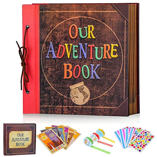 Our Adventure Book, 30,5 x 30,5 cm, großes handgefertigtes Reise-Scrapbook, 60 Seiten, DIY-Album für Jahrestag, Hochzeit, Reisen, Schreiben, Baby, Freunde, Familie, Geschenke für Paare (Our Adventure Our Adventure Book, 30,5 x 30,5 cm, großes handgefertigtes Reise-Scrapbook, 60 Seiten, DIY-Album für Jahrestag, Hochzeit, Reisen, Schreiben, Baby, Freunde, Familie, Geschenke für Paare (Our Adventure von FEIYU BUY