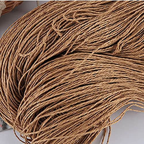 100g Bastgarn Gewebtes Papyrus-Garn für Häkelmützen Fancy Garn Blumenverpackung Sommer Mode Handgemachtes Material 100g Bastgarn Gewebtes Papyrus-Garn für Häkelmützen Fancy Garn Blumenverpackung Sommer Mode Handgemachtes Material von FEIZAI