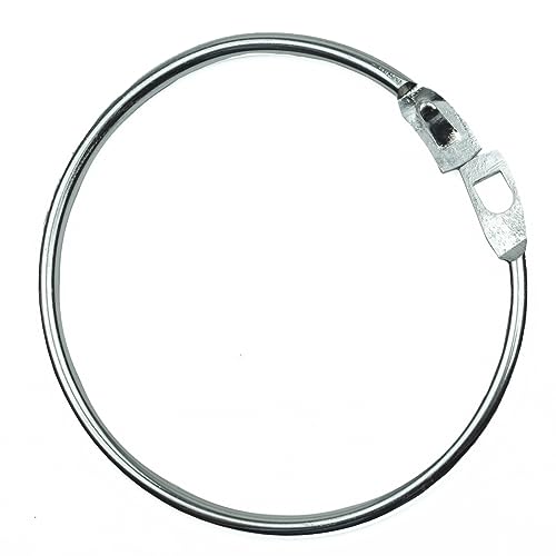 5er Set FELGNER Warenringe | multifunktionaler Ring mit einem Durchmesser von 90 mm | Stahlring Schlüsselring mit Schnell-Verschluss | Für Bad, Büro, Waren, Kleidung, Dekoration uvm. von FELGNER