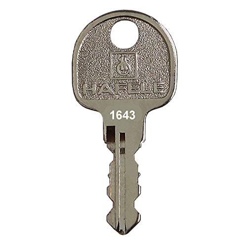 HÄFELE Ersatzschlüssel 1501 bis 2000 - für Häfele Hebelzylinder, Möbelschlösser, Spindschlösser etc. - Nachschlüssel, Zusatzschlüssel - Schließung 1563 von FELGNER