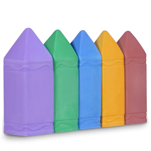 FELIZROCA Ungiftige Gehwegkreide für Kleinkinder, Jumbo-Kreide, Gehwegkreide, große Kreide, bunte Kreide für den Außenbereich (Süßigkeiten) von FELIZROCA