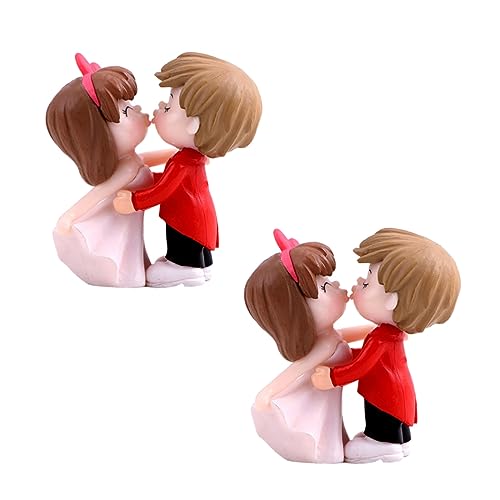 2 Paar Hochzeitsdekorationspuppe Kuchendekoration Figur Karikatur Feenkuchendeckel Braut- dekoration schlafzimmer bedroom decoration Schrankdekoration Kusspuppen-Statue Plastik FELTECHELECTR 2 Paar Hochzeitsdekorationspuppe Kuchendekoration Figur Karikatur Feenkuchendeckel Braut- dekoration schlafzimmer bedroom decoration Schrankdekoration Kusspuppen-Statue Plastik FELTECHELECTR von FELTECHELECTR