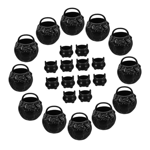 FELTECHELECTR 24pcs Mini Kessel Wasserkocher Eimer Set Halloween Spielzeug Miniatur Kessel Töpfe Für Party Dekorationen FELTECHELECTR 24pcs Mini Kessel Wasserkocher Eimer Set Halloween Spielzeug Miniatur Kessel Töpfe Für Party Dekorationen von FELTECHELECTR