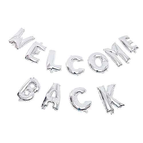 FELTECHELECTR 1 Set Alphabet Luftballons „Willkommen “ Banner „Willkommen “ Banner „Willkommensballons“ „Willkommen Zu Hause“ Luftballons Partygeschenke Schuldekorationen von FELTECHELECTR