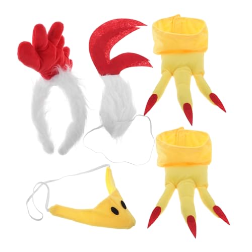 FELTECHELECTR Niedliches 5-teiliges Set Mit Tierkopfbedeckung Und Für Damen Mädchen Jungen Und Mädchen Halloween Weihnachten Karnevalskostüme FELTECHELECTR Niedliches 5-teiliges Set Mit Tierkopfbedeckung Und Für Damen Mädchen Jungen Und Mädchen Halloween Weihnachten Karnevalskostüme von FELTECHELECTR