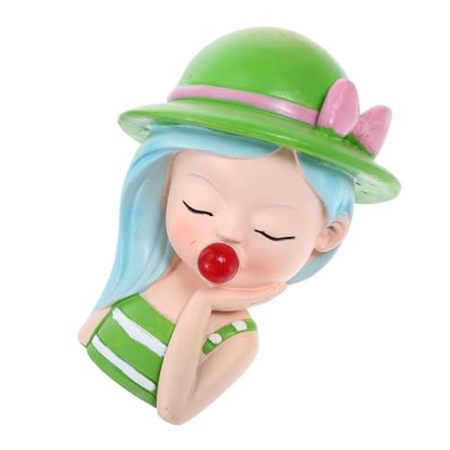FELTECHELECTR 1 Stück Bubble Girl Kuchen Dekorationsfigur aus Harz Niedliches Mädchen Ornament für Kindergeburtstagsfeiern und Desserts Zufällige Farbwahl Zufällige Farbe von FELTECHELECTR