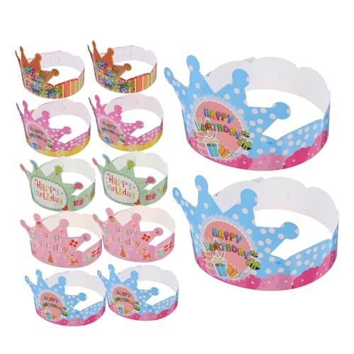 FELTECHELECTR 100 Stück Teiliges Geburtstag Papier Bunte Party Kopfschmuck für Jungen und Mädchen Leichte Pappkronen für Festliche Dekoration und Geburtstagsfeier Vielseitig Verwendbar als Party FELTECHELECTR 100 Stück Teiliges Geburtstag Papier Bunte Party Kopfschmuck für Jungen und Mädchen Leichte Pappkronen für Festliche Dekoration und Geburtstagsfeier Vielseitig Verwendbar als Party von FELTECHELECTR