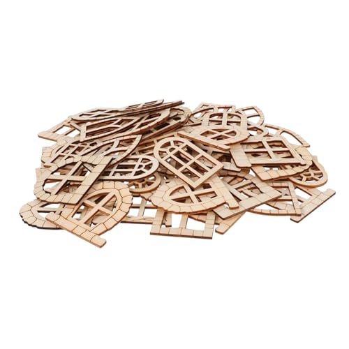 FELTECHELECTR 100stücke Unfertige Holz Feentüren Miniatur Garten Tür Und Fenster Dekoration Für Projekte Für Garten Balkon Und Märchenhafte Gestaltung von FELTECHELECTR