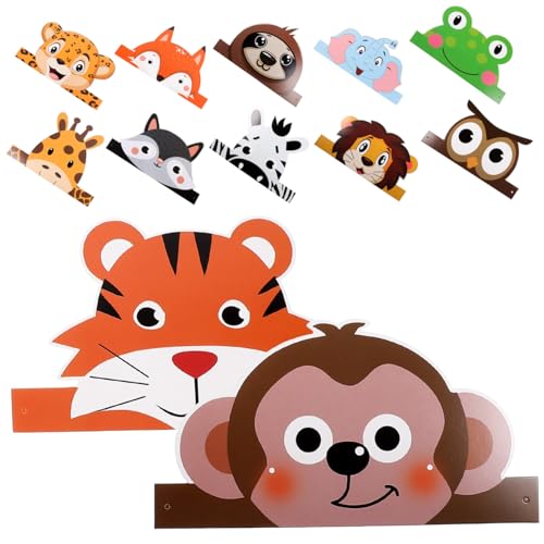 FELTECHELECTR 12Stücke Dschungel Papier Geburtstagshüte Bunte Tiermotive für Kindergeburtstagsfeiern Dekorative Partyhüte aus Papier für Tierisches Geburtstagsvergnügen FELTECHELECTR 12Stücke Dschungel Papier Geburtstagshüte Bunte Tiermotive für Kindergeburtstagsfeiern Dekorative Partyhüte aus Papier für Tierisches Geburtstagsvergnügen von FELTECHELECTR
