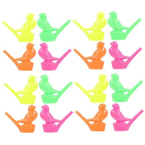 FELTECHELECTR 16Stücke Cartoon Vogelpfeifen aus Kunststoff Party Requisiten für und Musikimitation und Langlebig von FELTECHELECTR