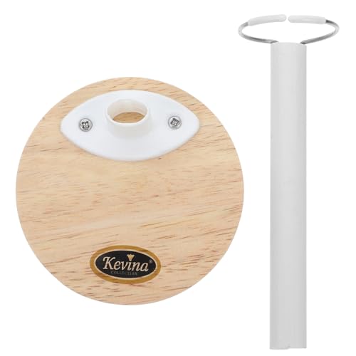 FELTECHELECTR 1Stück Puppenständer aus Holz mit Runder Basis Stabiler Spielzeughalter für Puppen Display Höhe für Kinderzimmer Vitrinen und Kreative Präsentationen von FELTECHELECTR