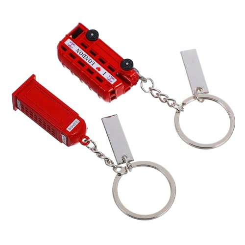 FELTECHELECTR 2 Stück Einzigartige Rote Telefonzelle Und London-bus-schlüsselanhänger, Britischer Souvenir-schlüsselanhänger, Britische Erinnerungsstücke, Schlüsselanhänger, FELTECHELECTR 2 Stück Einzigartige Rote Telefonzelle Und London-bus-schlüsselanhänger, Britischer Souvenir-schlüsselanhänger, Britische Erinnerungsstücke, Schlüsselanhänger, von FELTECHELECTR