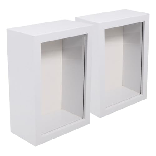 FELTECHELECTR 2 Stück Holzbox Bilderrahmen 3Er Pack Holz 3D Bilderrahmen Abdeckung Vitrine Für Medaillen Hochzeitserinnerungen Tickets Und Fotos FELTECHELECTR 2 Stück Holzbox Bilderrahmen 3Er Pack Holz 3D Bilderrahmen Abdeckung Vitrine Für Medaillen Hochzeitserinnerungen Tickets Und Fotos von FELTECHELECTR