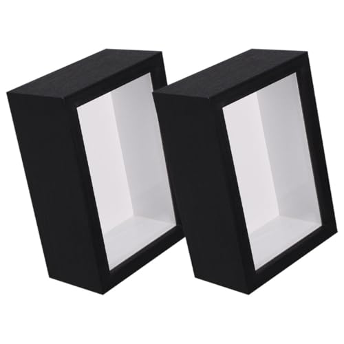 FELTECHELECTR 2 Stück Holzbox Bilderrahmen 3Er Pack Holz 3D Bilderrahmen Abdeckung Vitrine Für Medaillen Hochzeitserinnerungen Tickets Und Fotos FELTECHELECTR 2 Stück Holzbox Bilderrahmen 3Er Pack Holz 3D Bilderrahmen Abdeckung Vitrine Für Medaillen Hochzeitserinnerungen Tickets Und Fotos von FELTECHELECTR