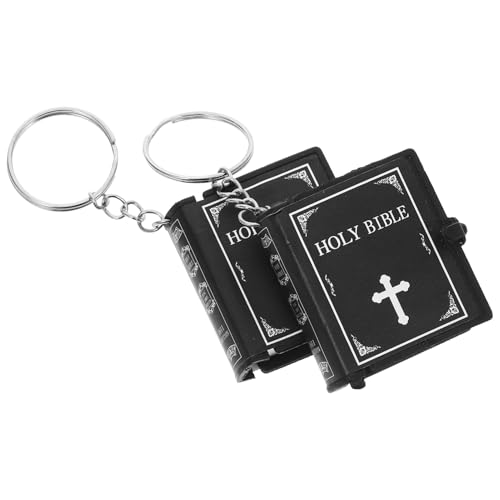 FELTECHELECTR 2 Stück Mini Schlüsselanhänger Religiöse Dekoration für Schlüssel Taschen Design Leicht Tragbar für Christen von FELTECHELECTR